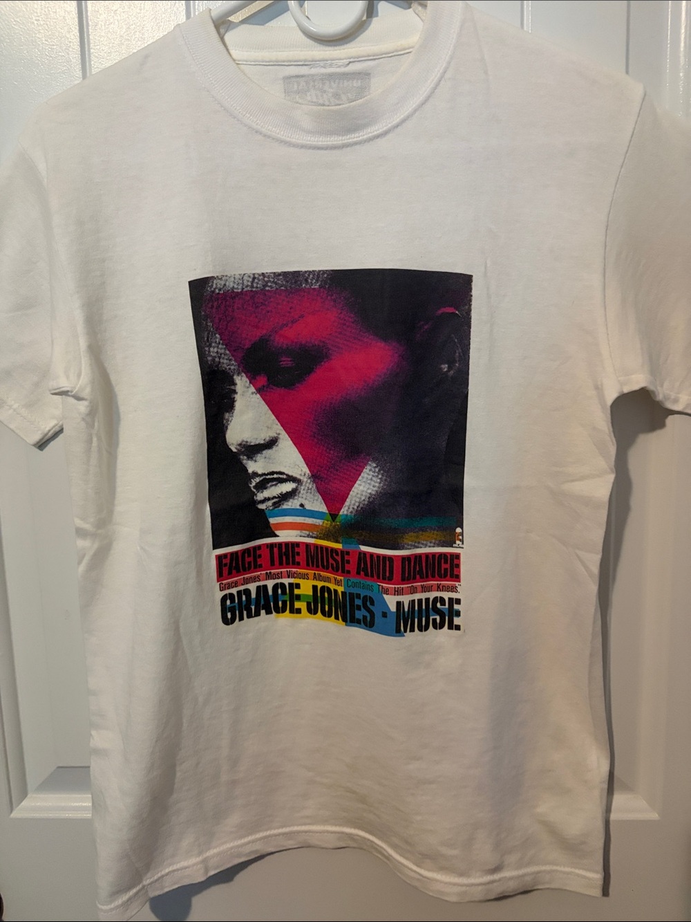 Grace Jones Muse Graphic Tee - White sz small Universal Filth